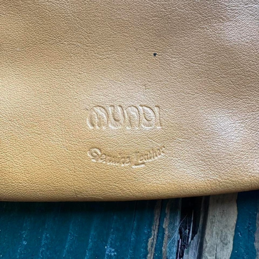 an leather clutch wallet with a boho - Picture 3 of 8